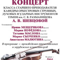 Концерт класса старшего преподавателя А.В. Шевцовой