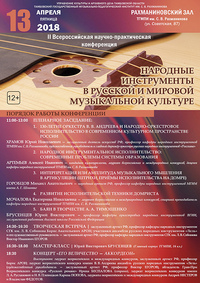 Всероссийская научно-практическая конференция «Народные инструменты в русской и мировой музыкальной культуре»